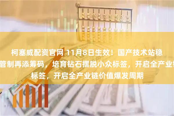 柯塞威配资官网 11月8日生效！国产技术站稳全球C位，出口管制再添筹码，培育钻石摆脱小众标签，开启全产业链价值爆发周期