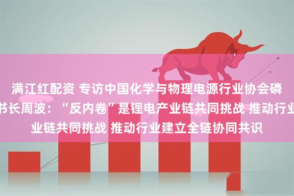 满江红配资 专访中国化学与物理电源行业协会磷酸铁锂材料分会秘书长周波:“反内卷”是锂电产业链共同挑战 推动行业建立全链协同共识